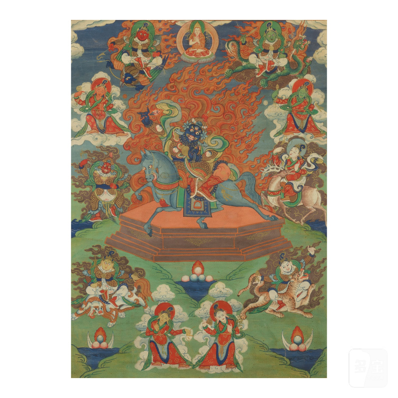 A THANGKA OF PALDEN LHAMO